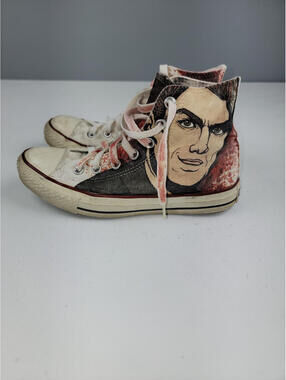 CONVERSE HIGH TOPS MEN 5 WOMENS 7 WHITE CANVAS M7650 CHUCK TAYLOR ALL STAR SHOES